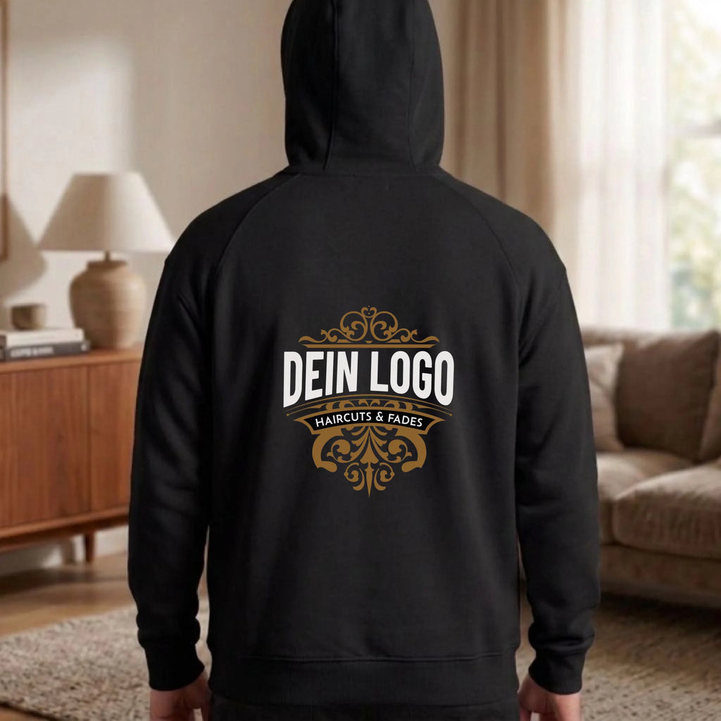 Personalisierter Hoodie schwarz
