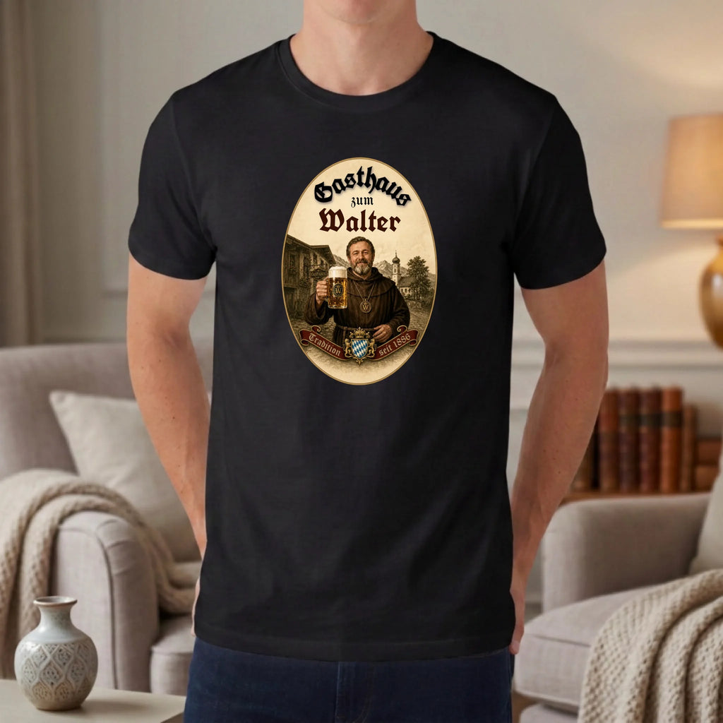 Personalisiertes T-shirt unisex - schwarz