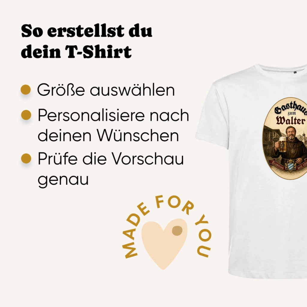 Personalisiertes T-shirt unisex - Erklärung