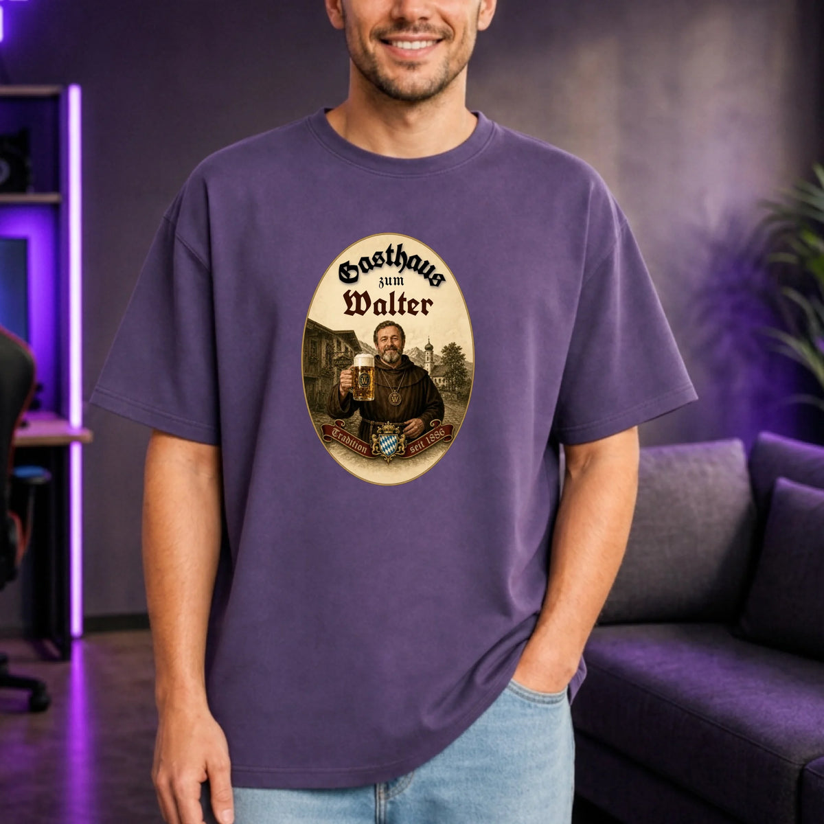 Personalisiertes Oversized T-Shirt