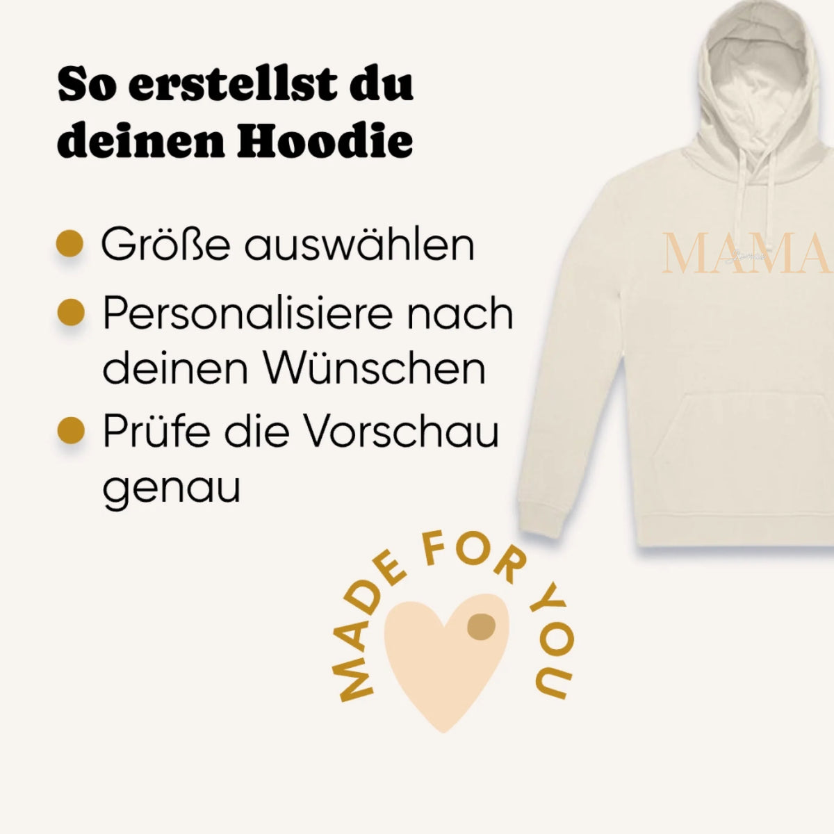 Personalisierter Hoodie