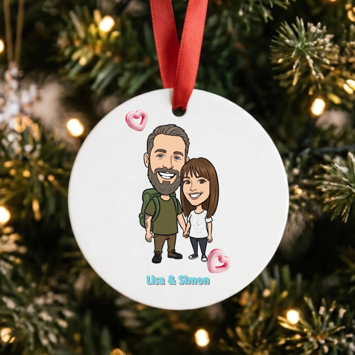 Anhänger für Weihnachtsbaum personalisiert