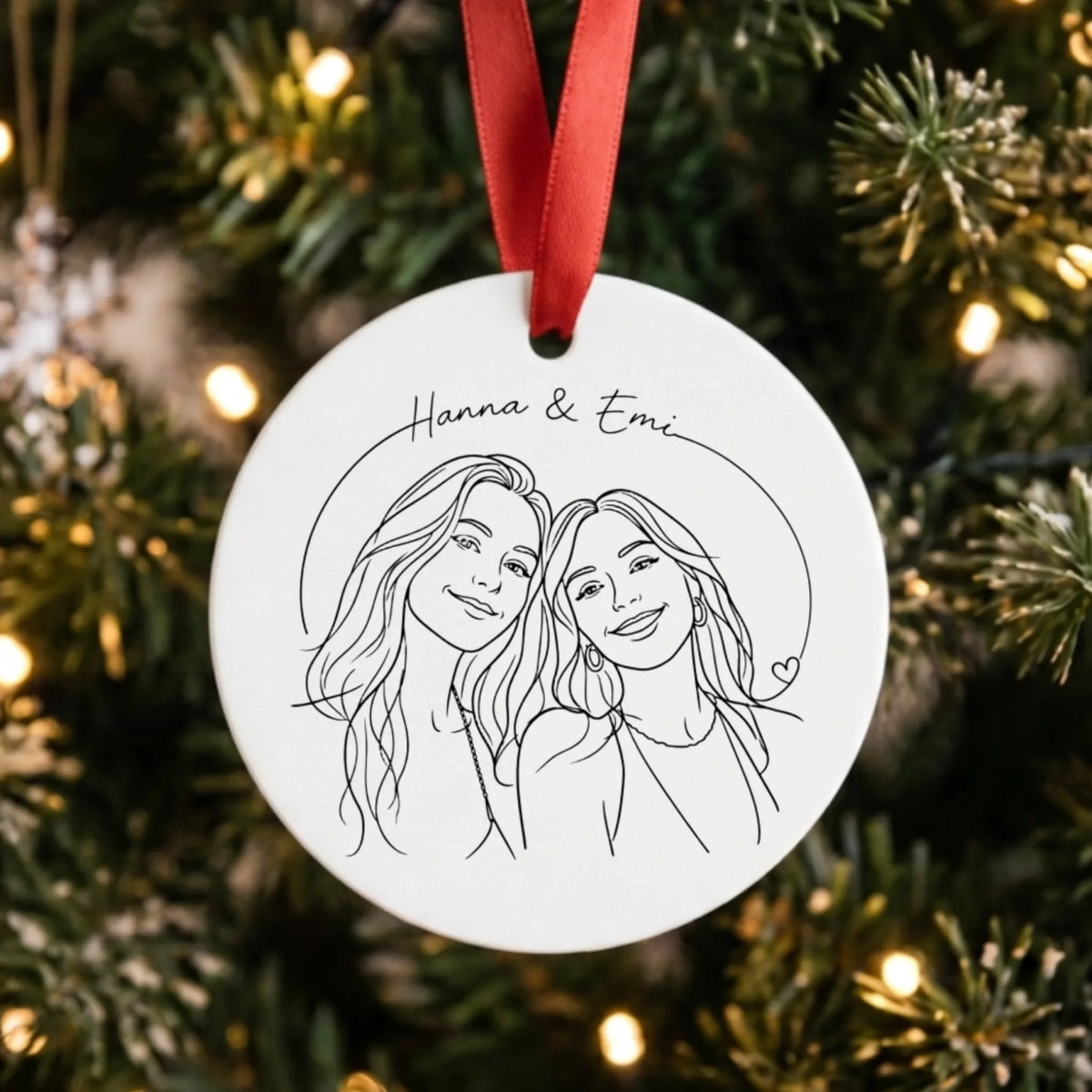 Anhänger für Weihnachtsbaum personalisiert