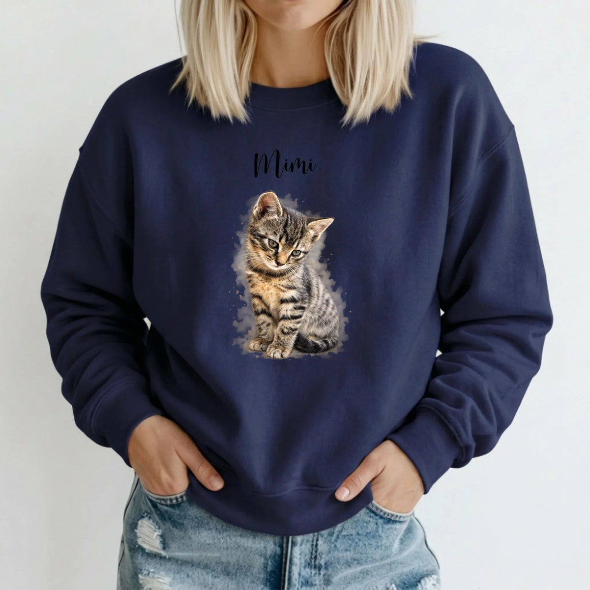 Personalisierter Sweater - blau
