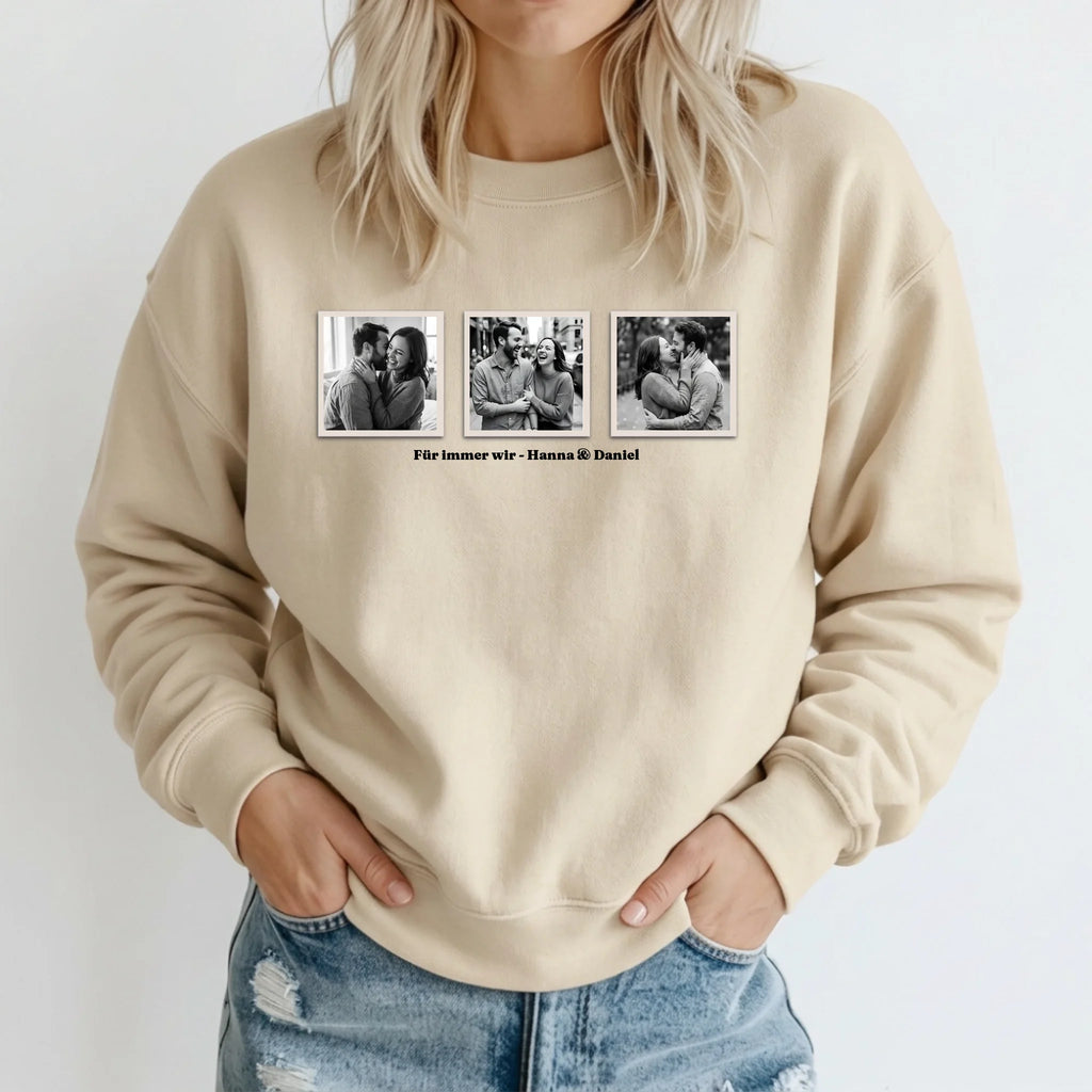 Personalisierter Sweater - beige