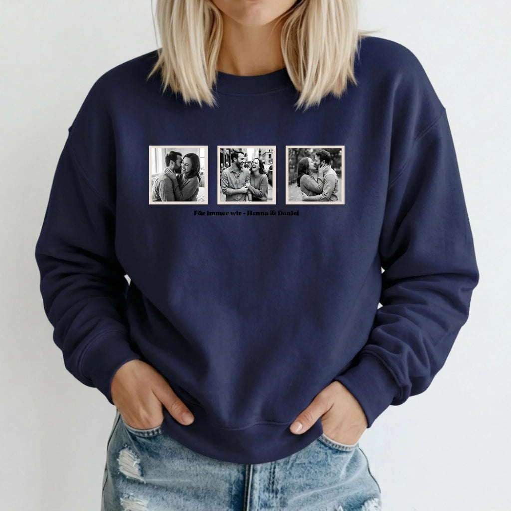 Personalisierter Sweater - blau