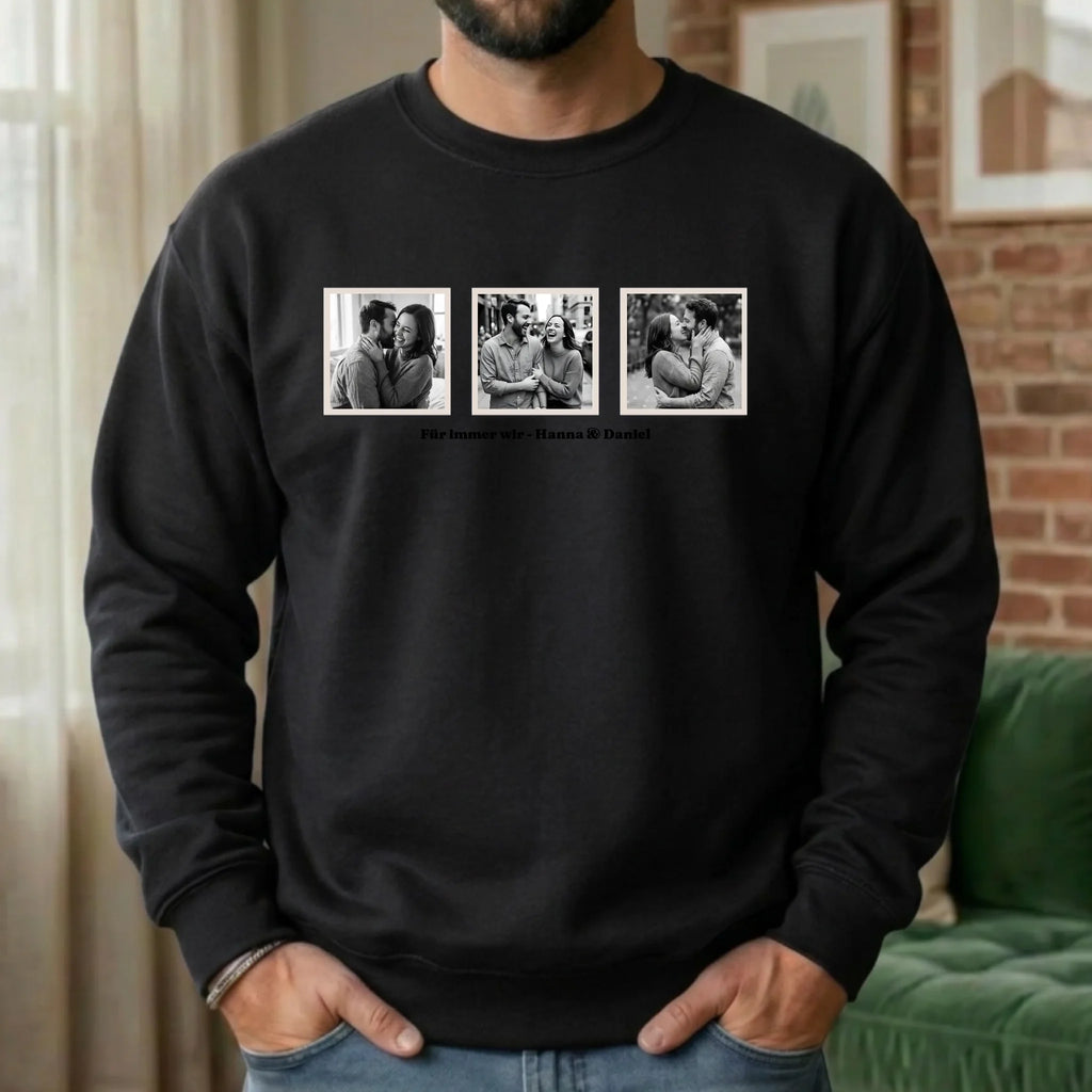 Personalisierter Sweater - schwarz