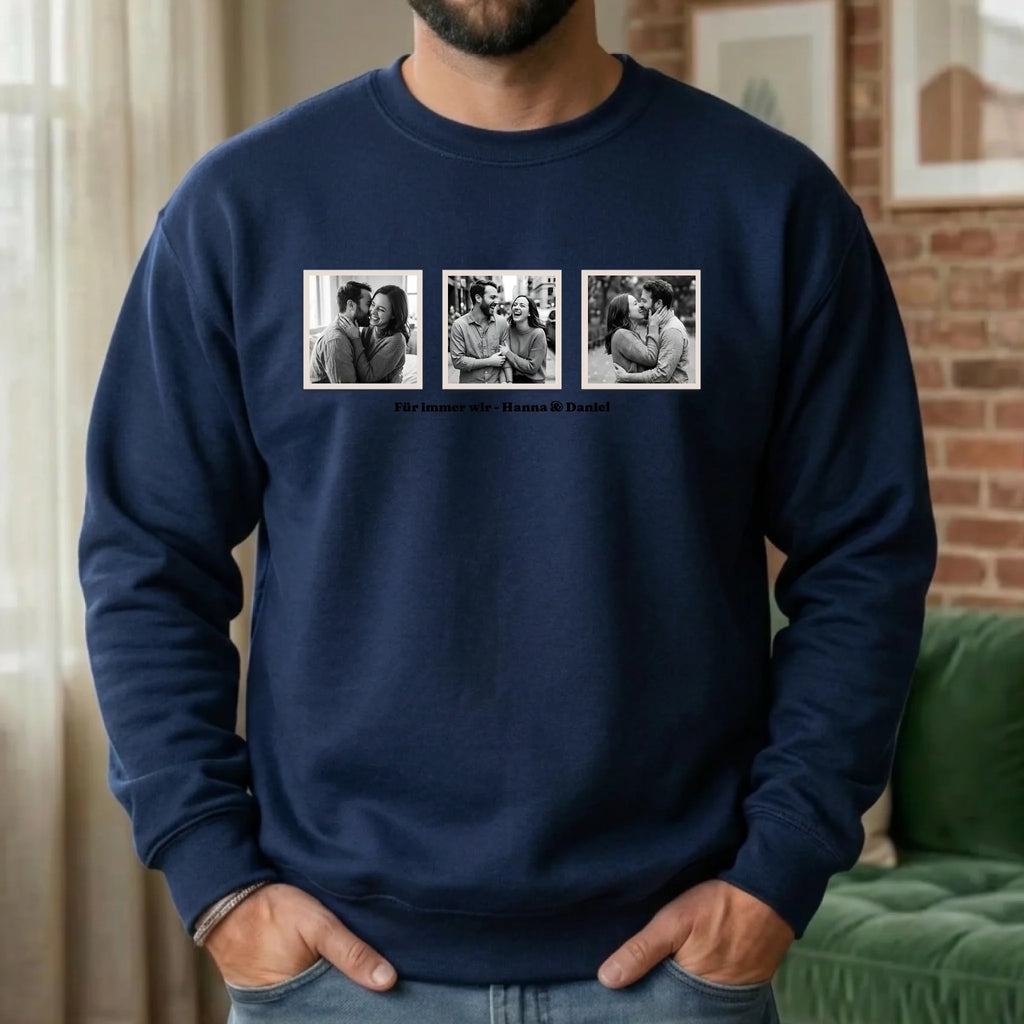Personalisierter Sweater - navy