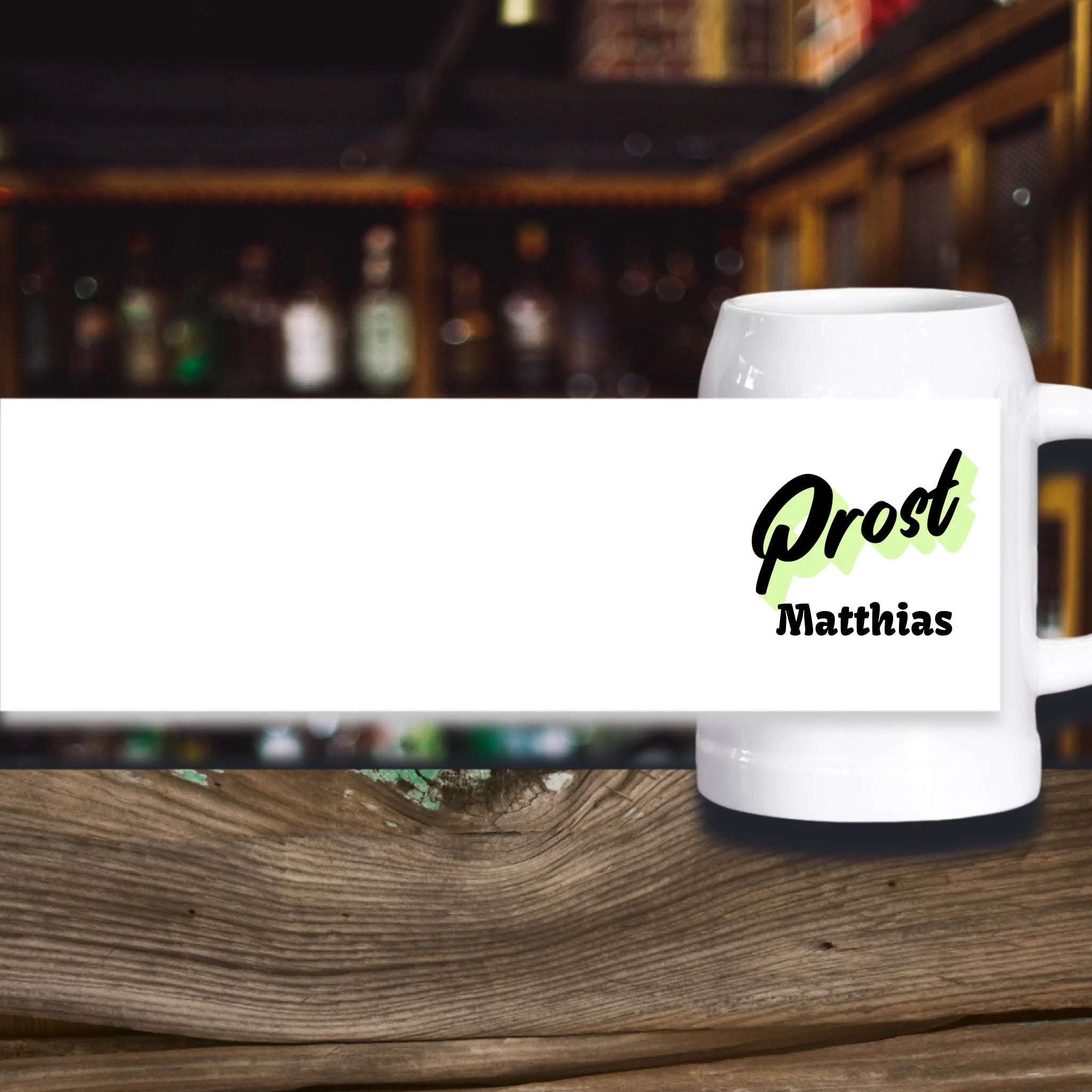 Personalisierter Bierkrug aus Stein
