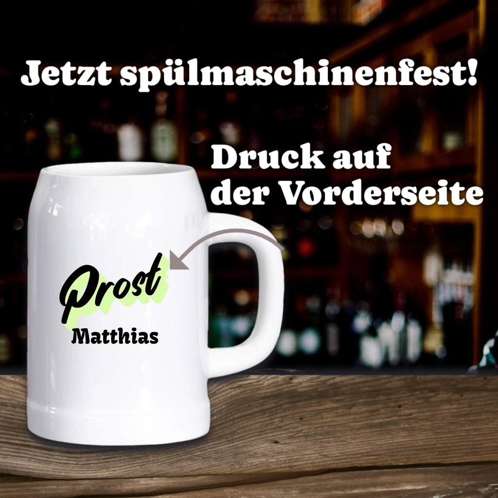 Bierkrug aus Stein personalisiert