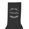 Personalisierte Bräutigam Socken schwarz