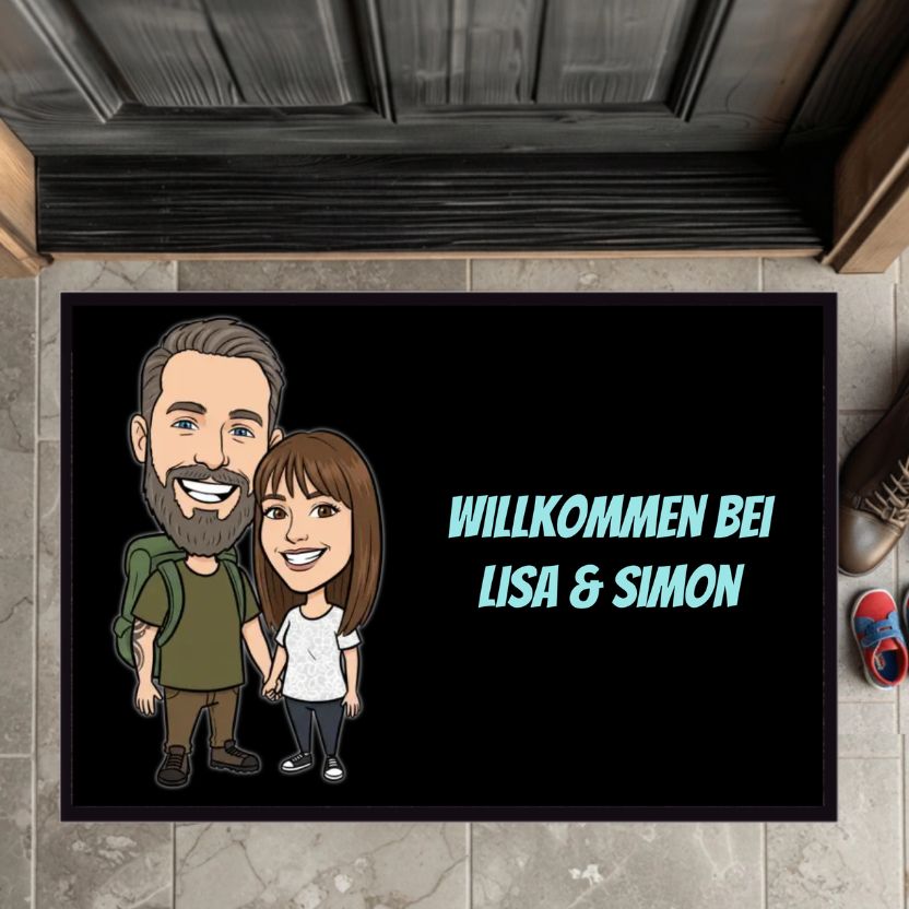 Comic Fussmatte personalisiert