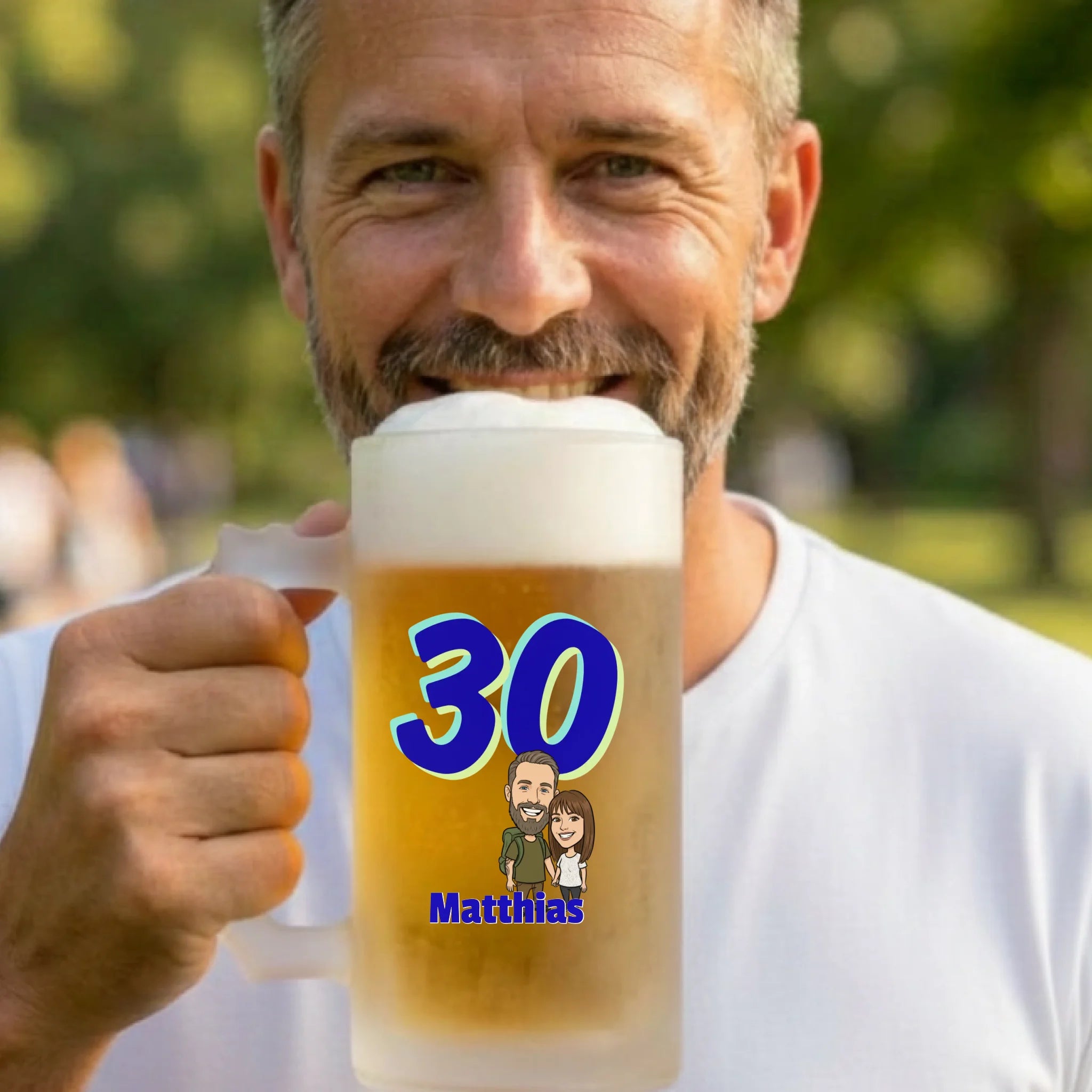 Geschenk zum Geburtstag - Bierkrug mit Namen