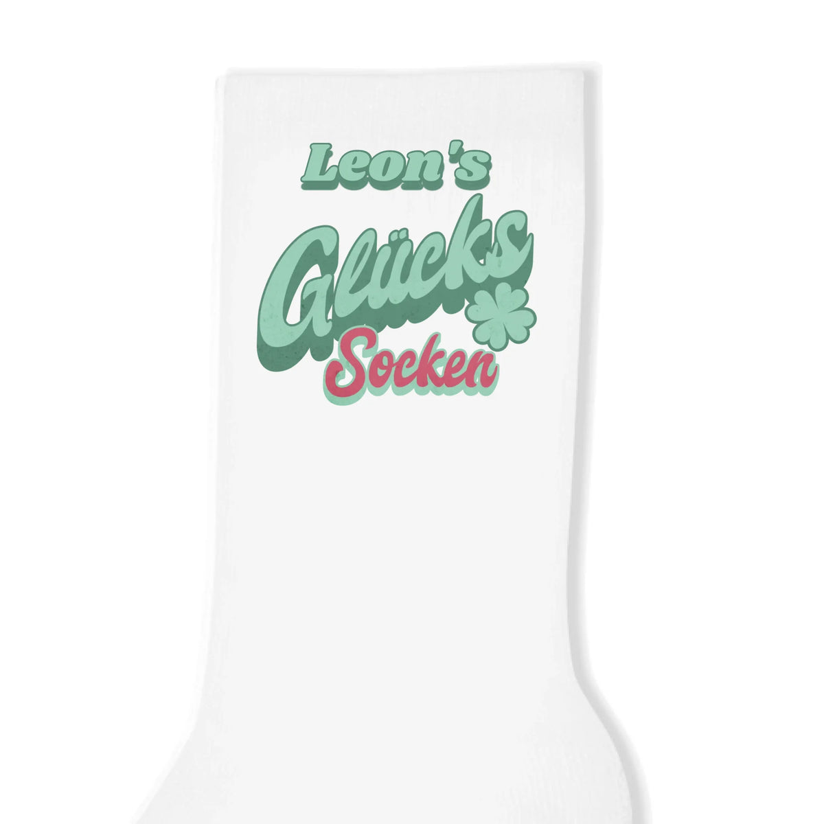 Personalisierte Socken weiß