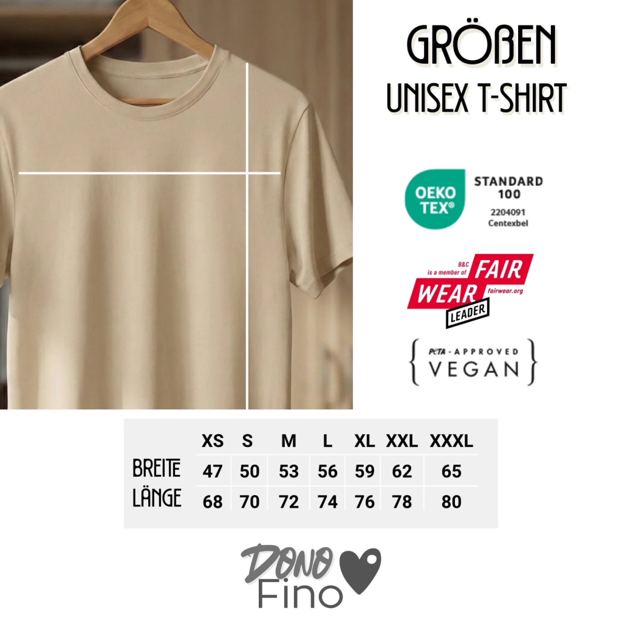 Größentabelle / Size Chart Grillfather Grillmeister