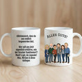 Kollegen Tasse mit Comic und Text personalisiert