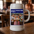 Maßkrug personalisiert mit Foto und Titel im Volksfest Design – Geschenk zum Volksfest