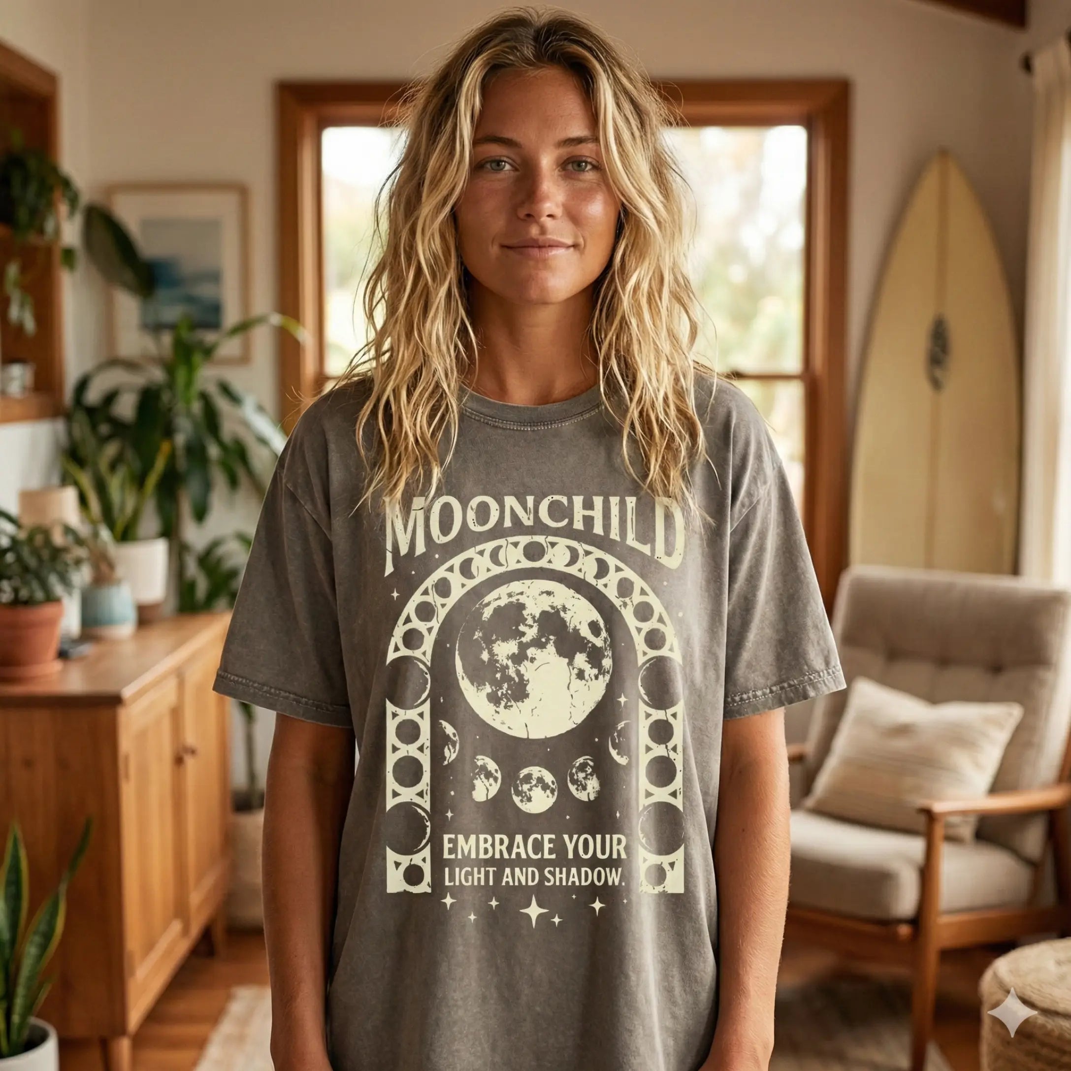 Moonchild Oversize_T-Shirt_Acid Washed / Mockup
