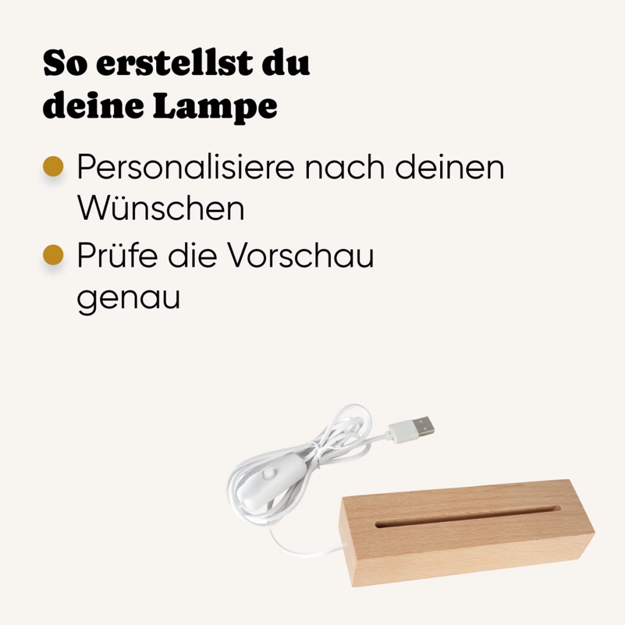 Personalisierte Lampe mit 3D Foto und Namen - Erklärung
