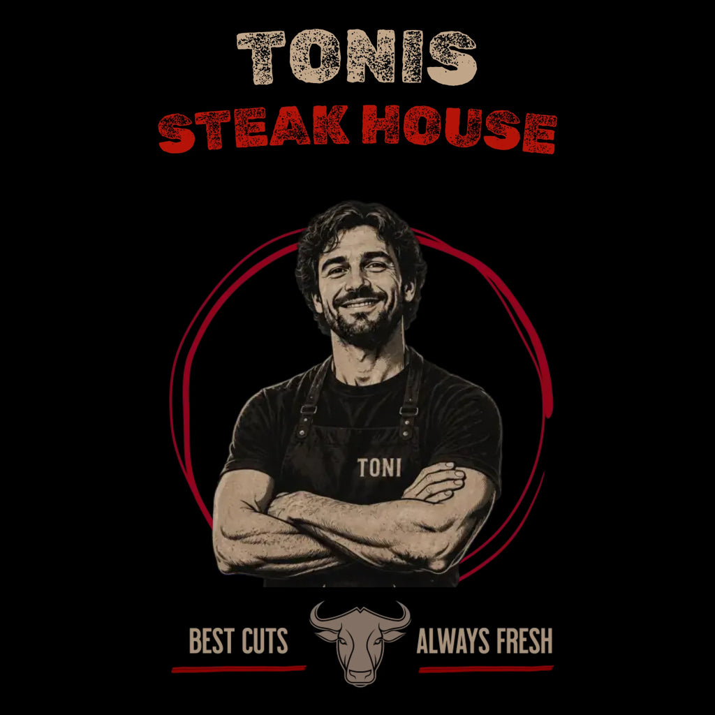 Personalisierte Schürze - Steakhouse Design mit Foto - Design