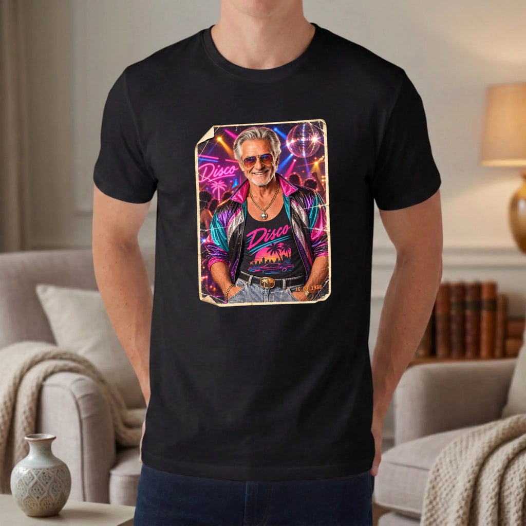Personalisiertes T-shirt 80s - unisex - schwarz