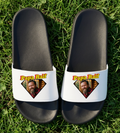 Super Papa Badelatschen mit Foto Upload Schwarz