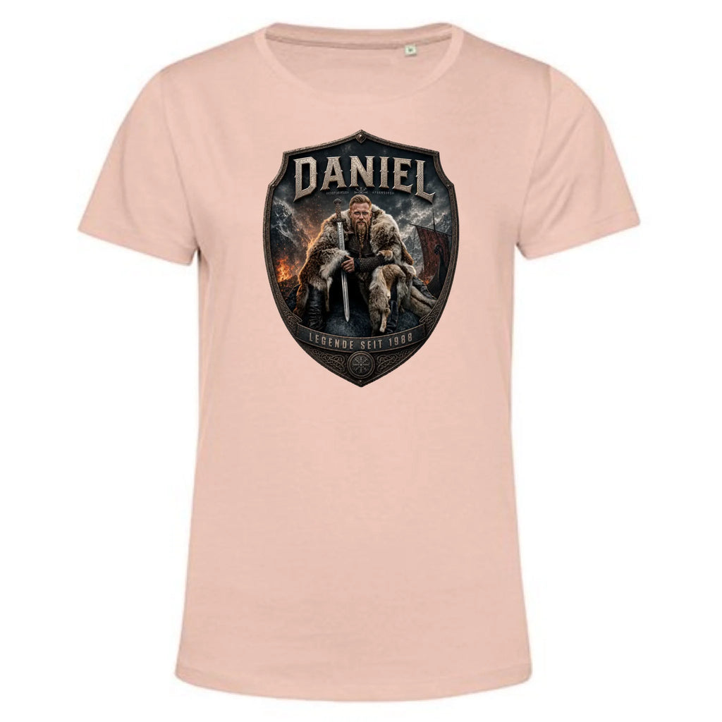 Wikinger T-Shirt mit Foto personalisiert Damen - rosa