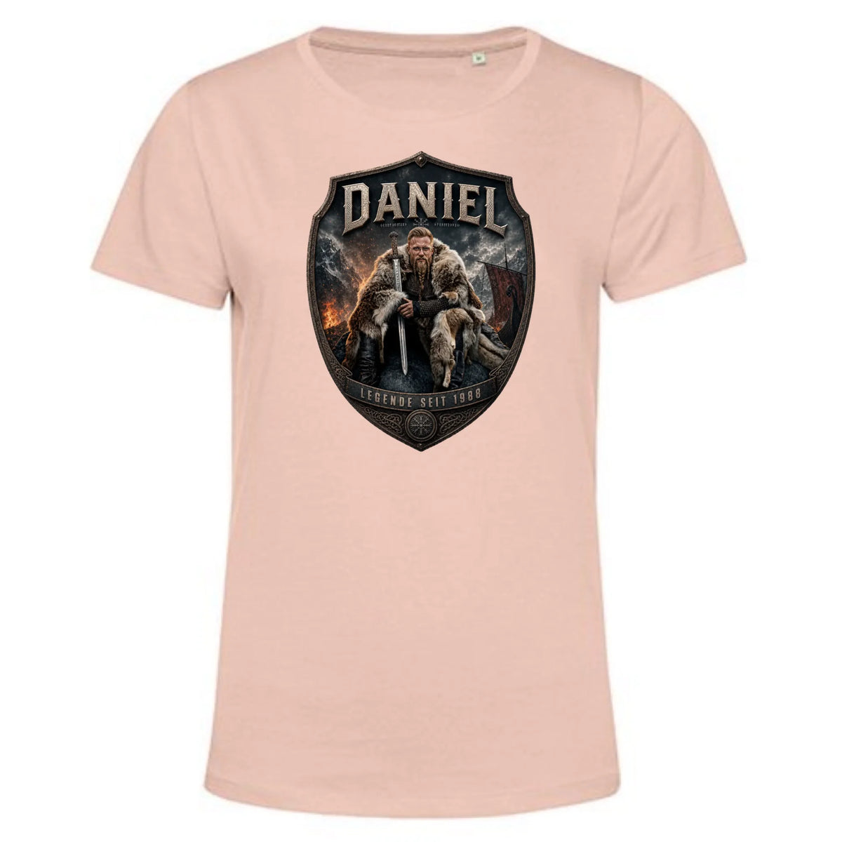 Wikinger T-Shirt mit Foto personalisiert Damen - rosa