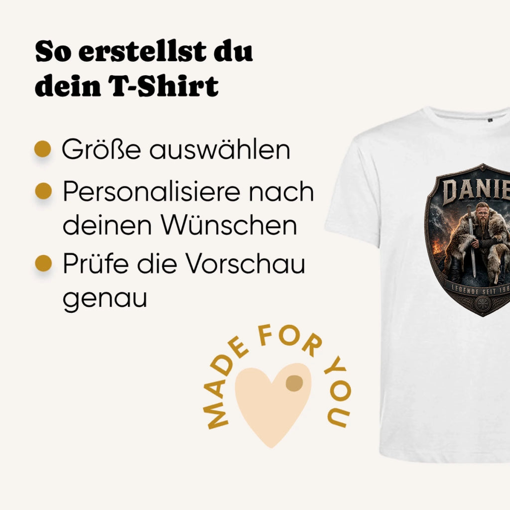 Personalisiertes T-shirt unisex - Erklärung