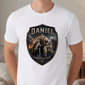 Wikinger T-Shirt mit Foto personalisiert - weiss