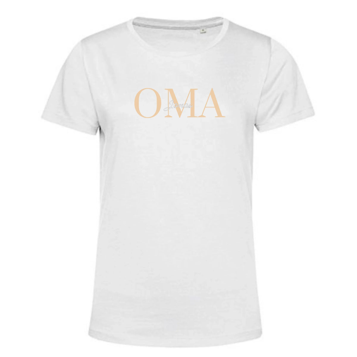 Beste Oma T-Shirt personalisiert Damen weiß mit Comic Foto - Geschenk für Oma