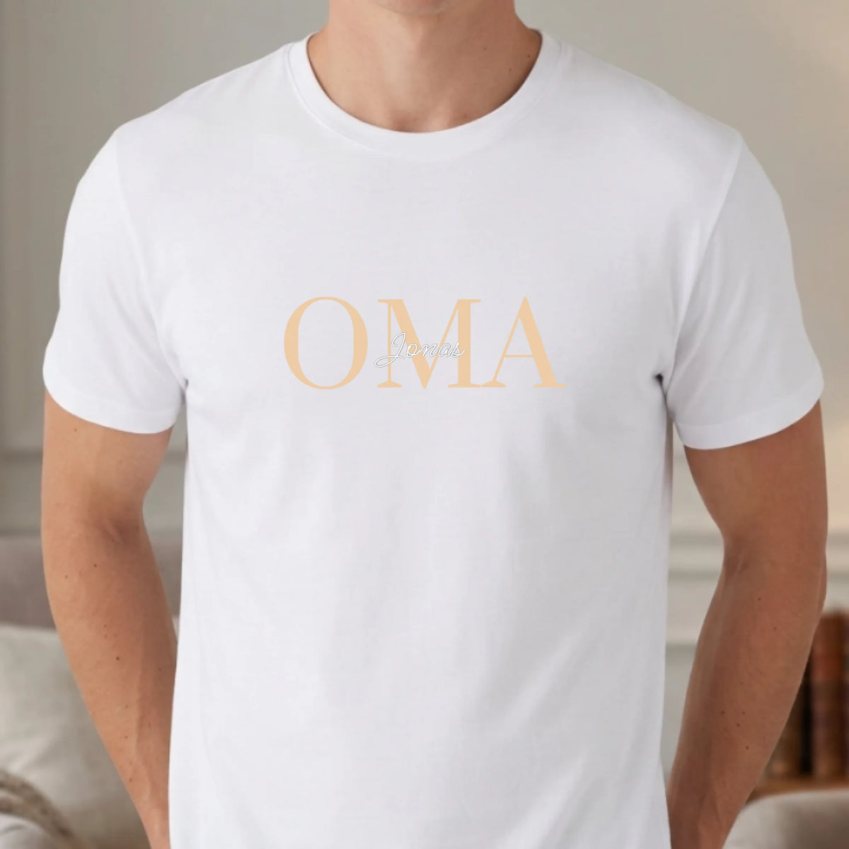 Beste Oma T-Shirt personalisiert Unisex weiß - Geschenk für Oma