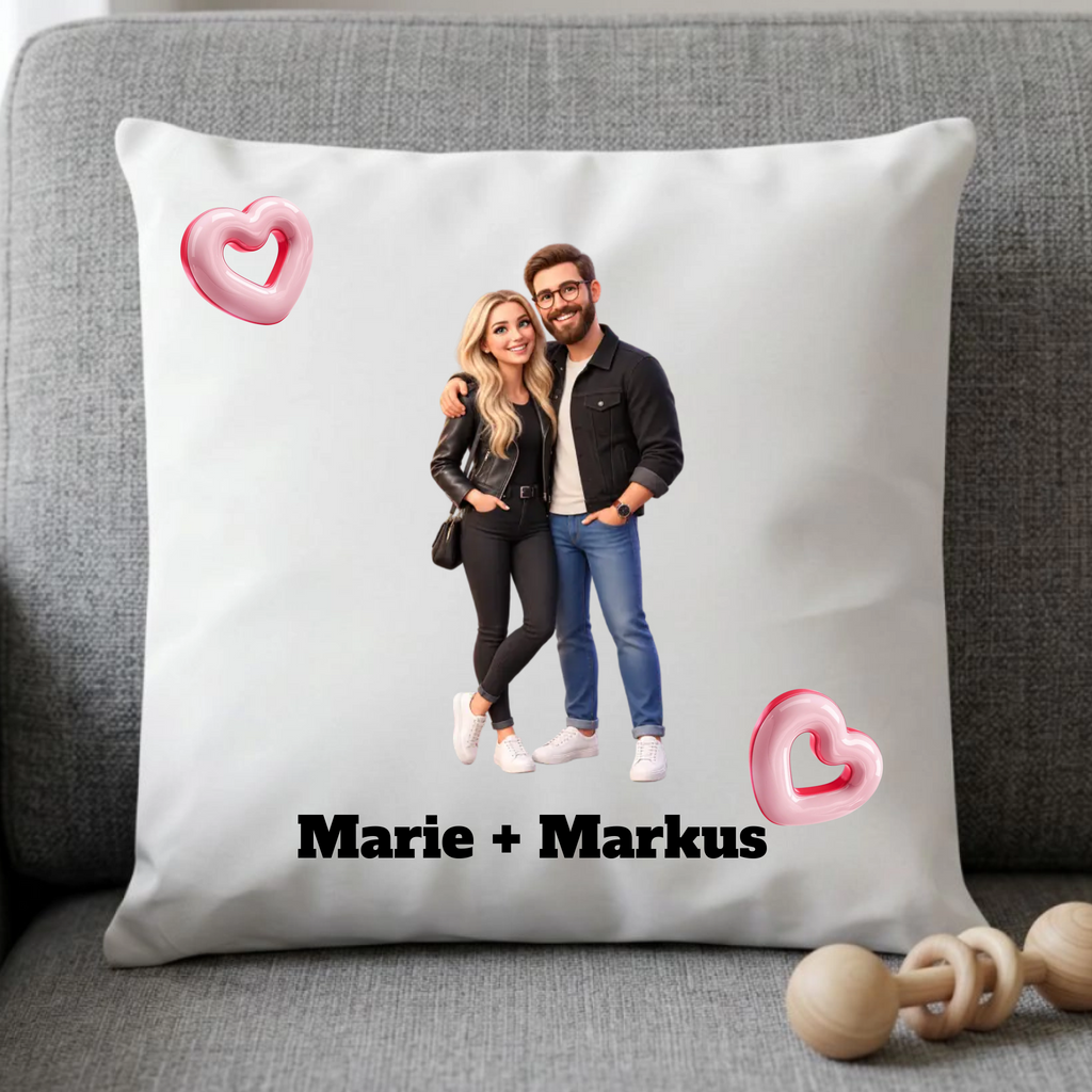Personalisiertes Kissen als Hochzeitsgeschenk