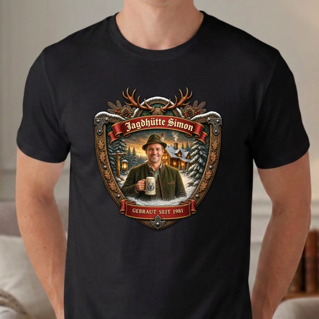 Jagd Design T-Shirt mit deinem Foto - Geschenk für Jäger