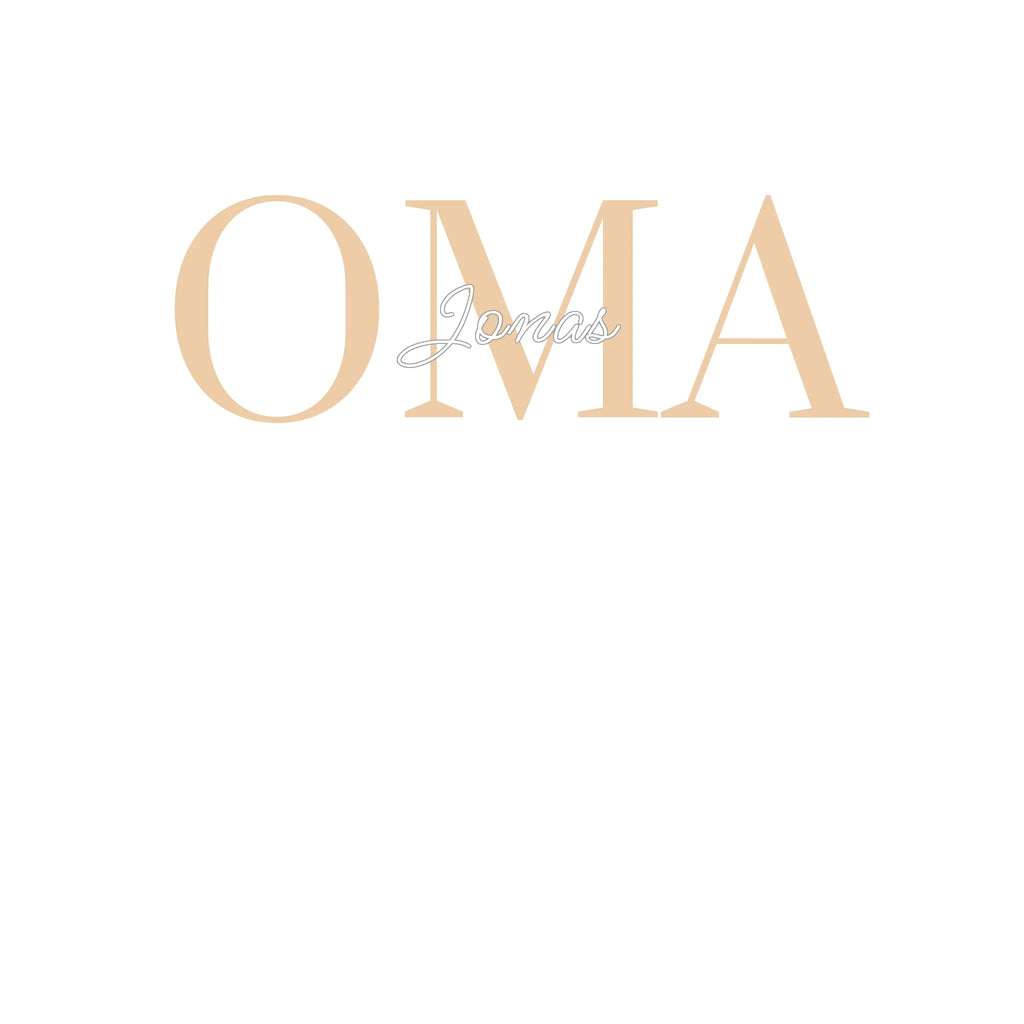 Oma Pullover personalisiert mit Namen der Enkel – Pullover Design