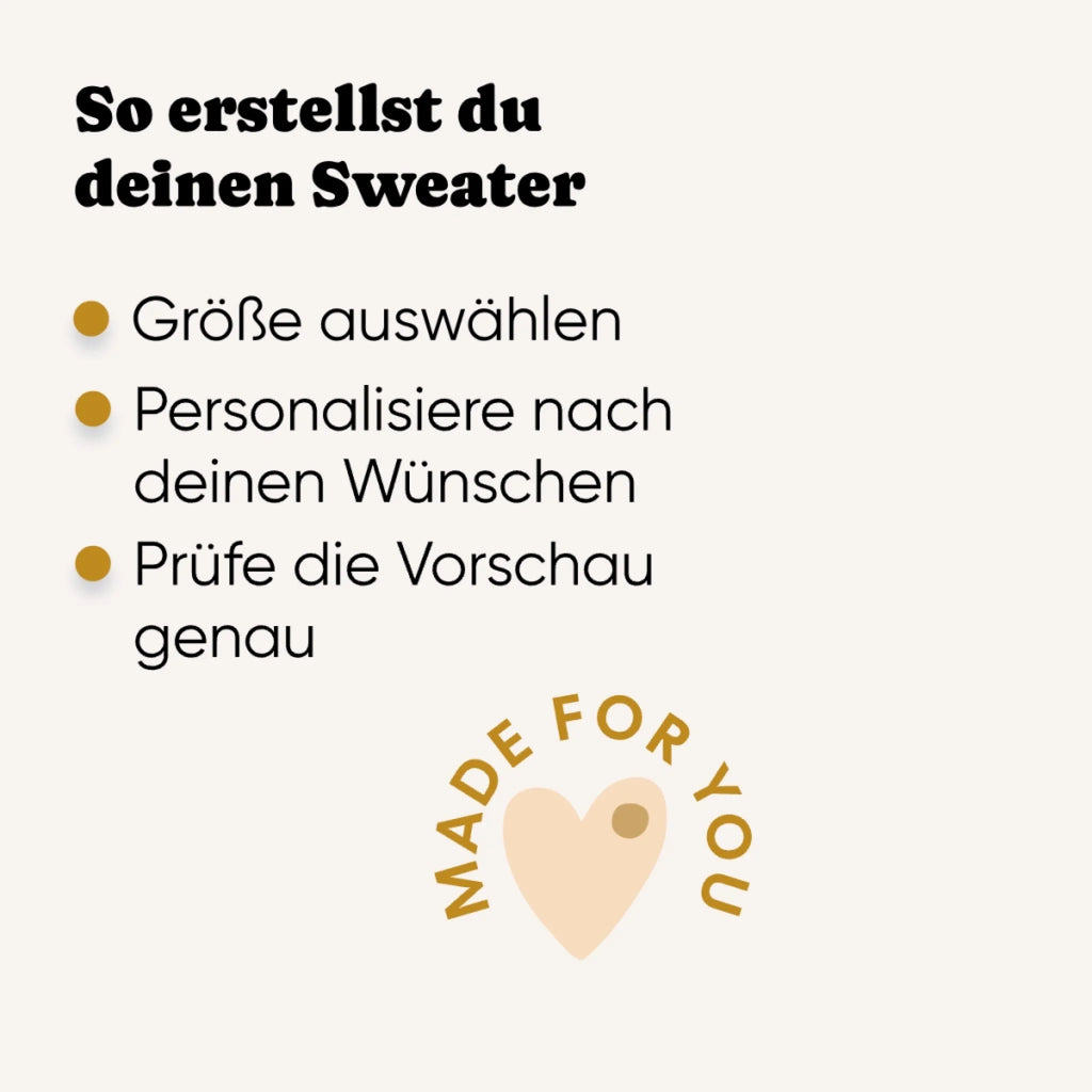 Personalisierter Lineart Pullover mit Foto – Qualität und Material