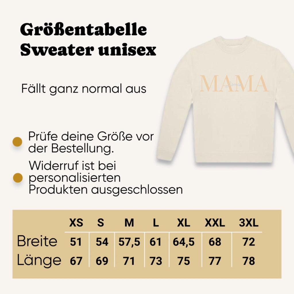 Personalisierter Mama Hoodie mit Namen der Kinder – Verarbeitung – Geschenk für Mama