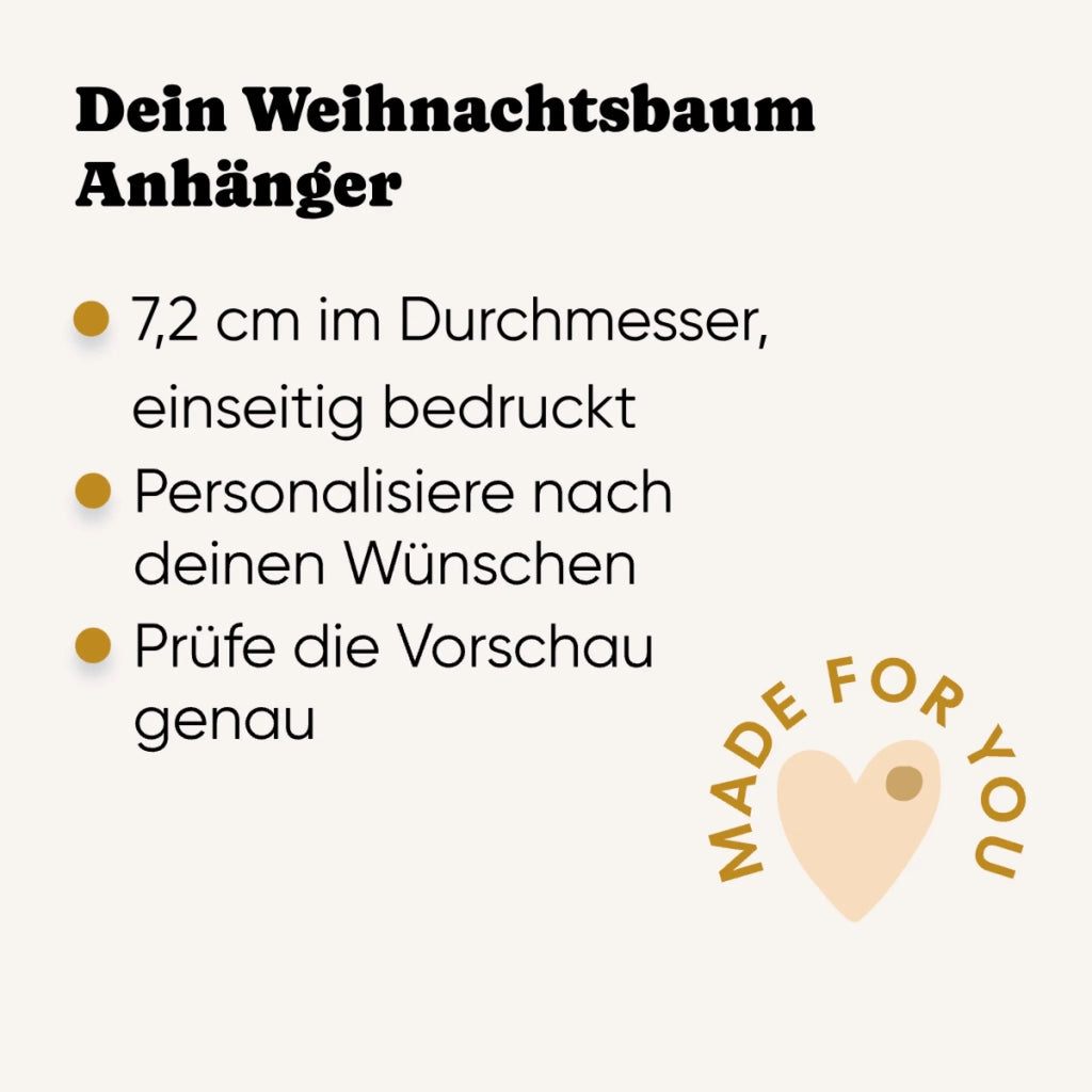 Personalisierter Weihnachtsbaumanhänger im Ugly Sweater Stil – am Christbaum – Wichtelgeschenk