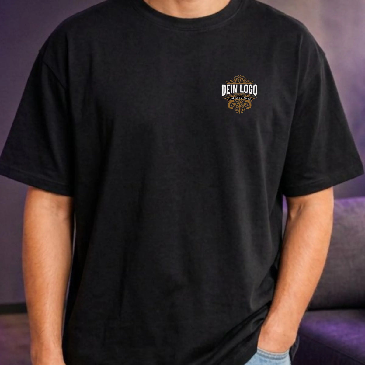 Personalisiertes Firmen Oversized T-Shirt mit Logo – Teamkleidung