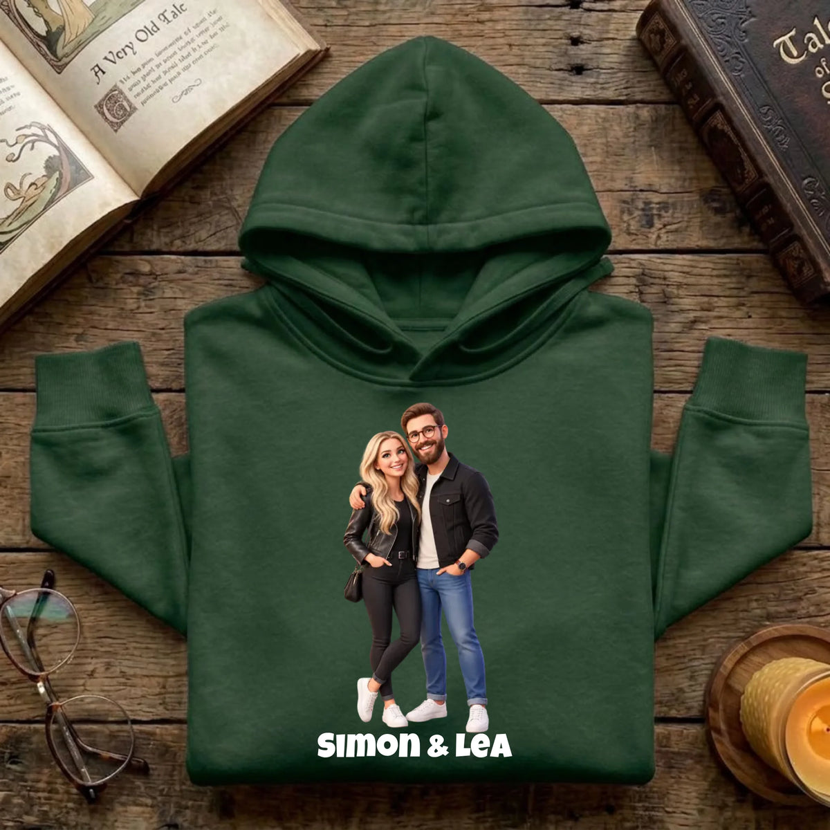Personalisierter Pullover mit Foto im 3D Stil – Pullover Ansicht