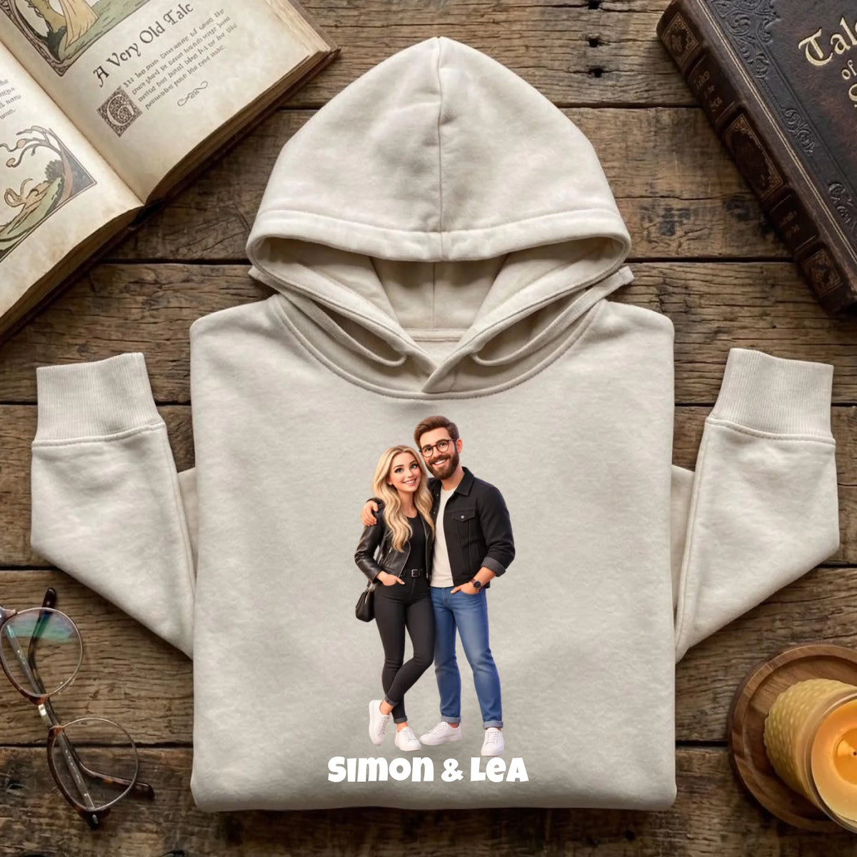 Personalisierter Pullover mit Foto im 3D Stil – Pullover Ansicht